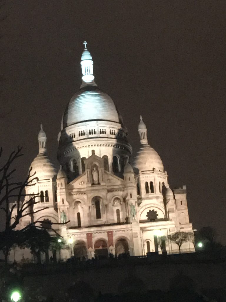 Basilique Montmartre, Paris, Paris by night