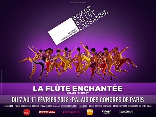 La flûte enchantée au Palais des Congrès de Paris par le Béjart Ballet Lausanne: