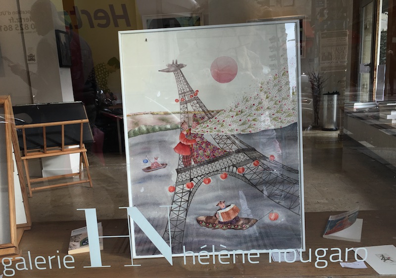 Découverte de la jolie Galerie où Hélène Nougaro met Paris en images