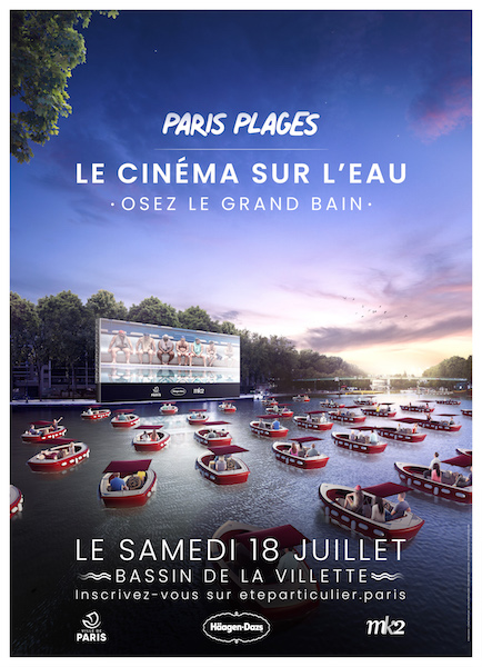 PARIS PLAGES – LE CINEMA SUR L’EAU – OSEZ LE GRAND BAIN