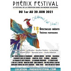 PHÉNIX FESTIVAL À PARIS DU 1ER AU 20 JUIN 2021