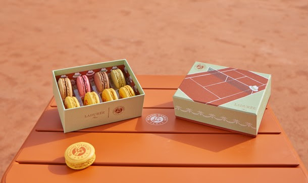 Roland-Garros, Ladurée propose un coffret de macarons aux couleurs du tournoi emblématique