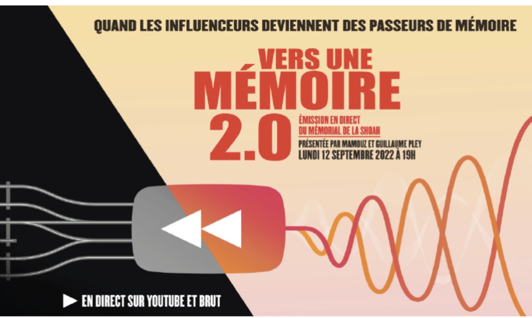 PASSEURS DE MÉMOIRE 2.0  PREMIÈRE ÉMISSION YOUTUBE SUR LA SHOAH | Lundi 12 septembre à 19h