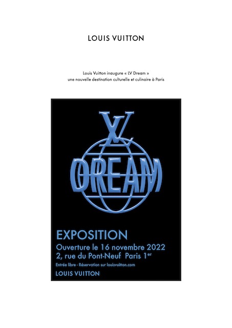 LOUIS VUITTON inaugure « LV DREAM », nouveau lieu culturel et culinaire à Paris