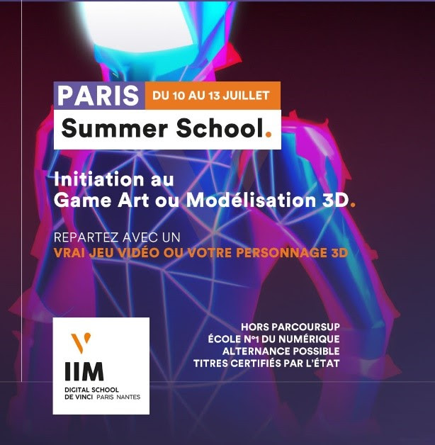 Une Summer School autour des métiers des Jeux Vidéo et de l’animation 3D pour les lycéens à Paris